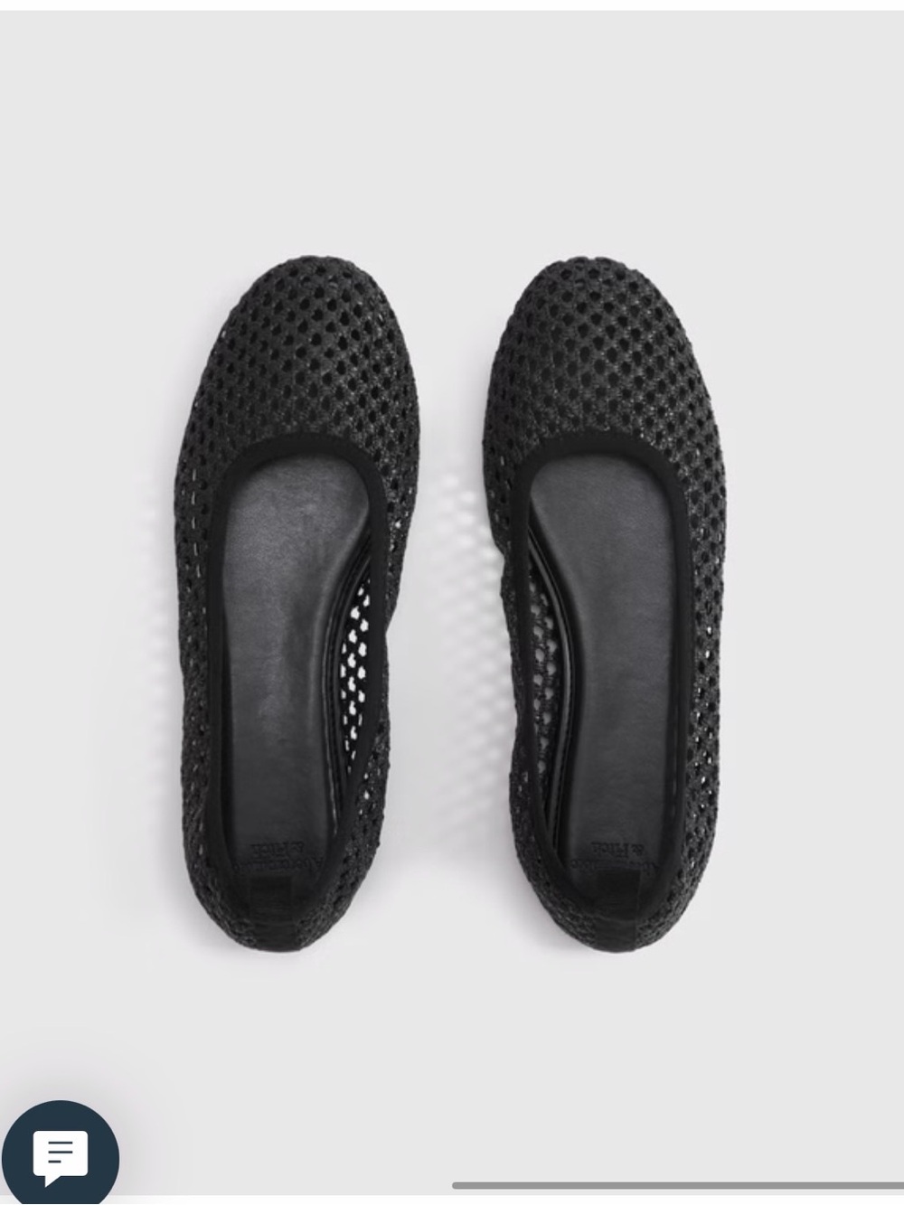 Abercrombie & Fitch Black Mesh Ballet Flats